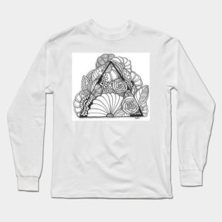 Floral triangle tattoo Long Sleeve T-Shirt